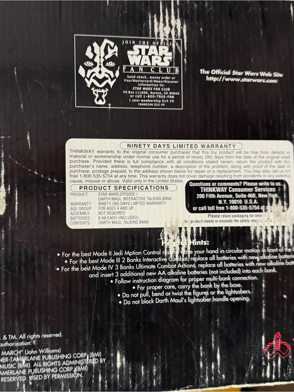 Star Wars Darth Maul Action Bank - Red, Black